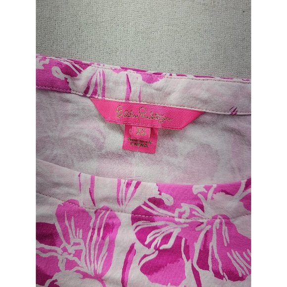 Lilly Pulitzer Women's XS Lula Dress Coral Reef Tint Flamingle Engineered - Picture 5 of 9